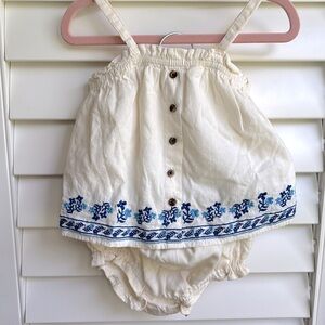 New Old Navy Sleeveless Embroidered Top with Bloomers